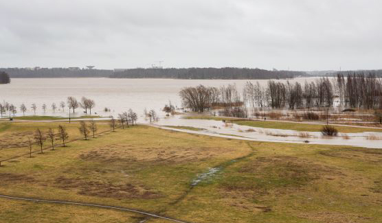 Floods in Helsinki. 